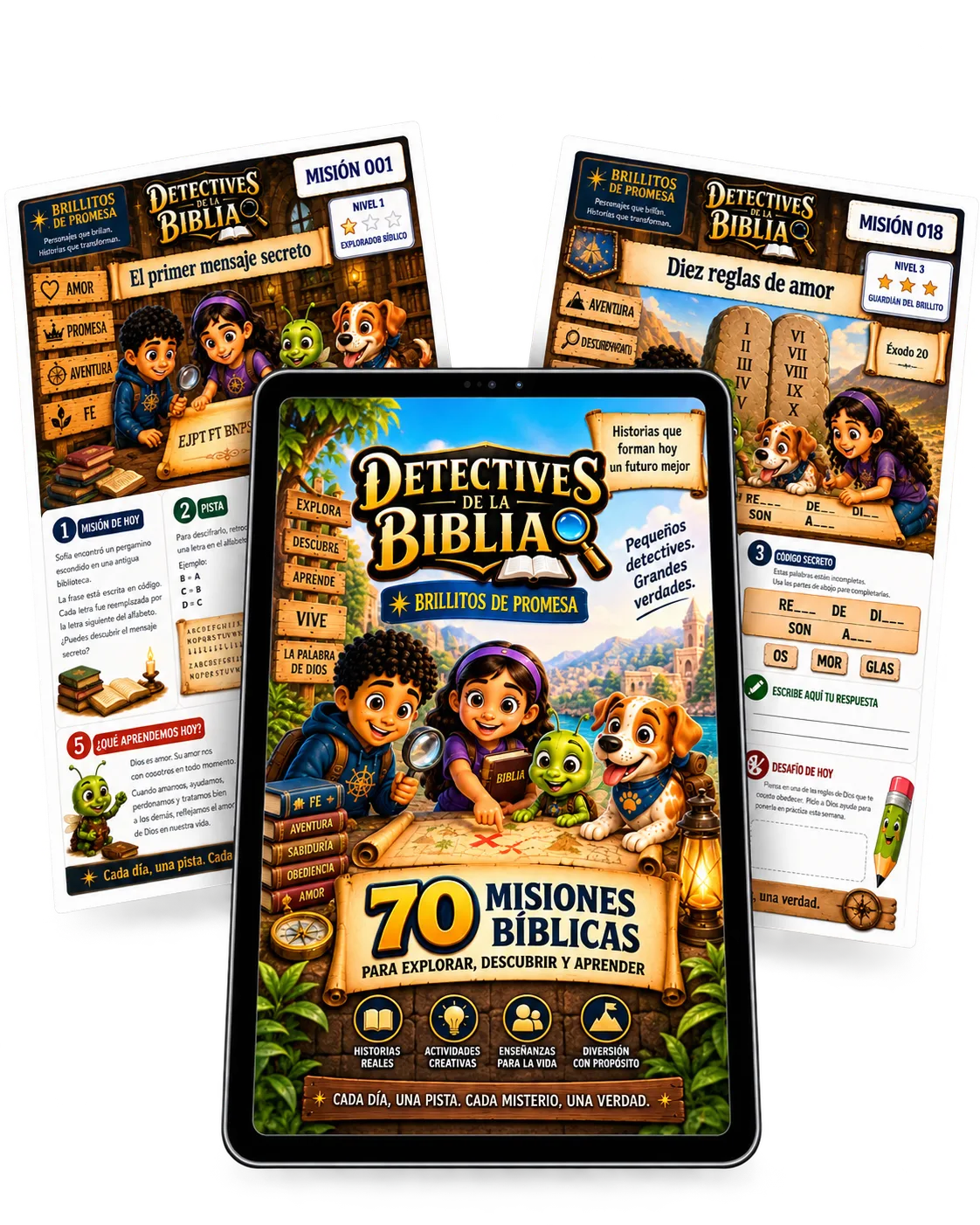 70 misiones Detectives de la Biblia